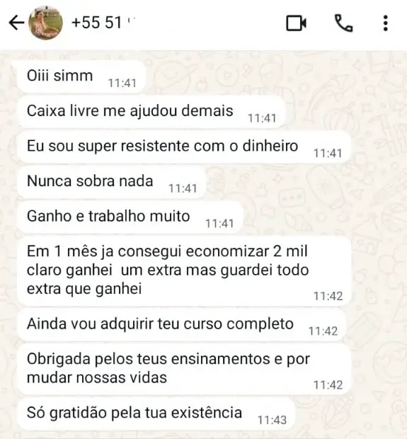 Andressa depomento